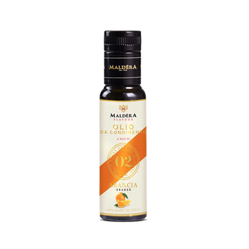 Olio da condimento aromatizzato all'arancia